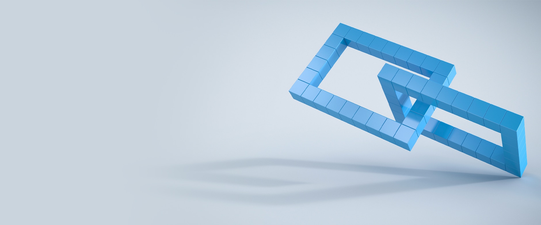 blue interlocking rectangles